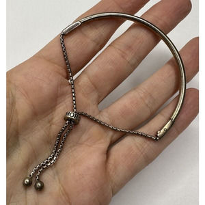 Kay Jewelers RL Italy Sterling SIlver Bracelet Bar Slider Memories Charm 925